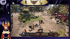 Baldur's Gate 3: Lex's Lewd Adventure Part 4 features a brunette with big tits in hentai scenes