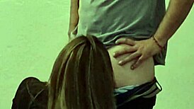 Teen Sucks Balls Then Fucked On All Fours