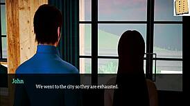 My New Family 96: Brunette With Small Tits In Erotic Hentai