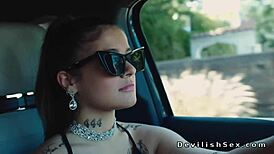 Stunning blonde enjoys intimate moment with partner in shaved scene