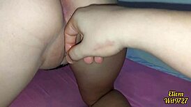 uhh desi stepsis let me touch her pussy... climbs my bed showin off