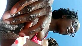 Uh, fingering on the beach, ya know...