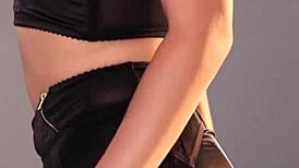 Sascha Aleksander Rips Off Her Lingerie!