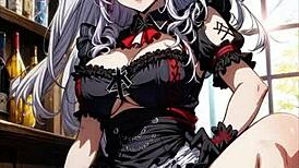 卡通辣妹的大屁股在狂野色情动作中被猛插