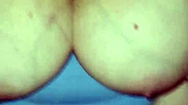 Amateur milf with huge tits leaks pussy in missionary pov fuck