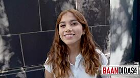 Beautiful Peruvian Teen Caught Riding On Spain Streets!