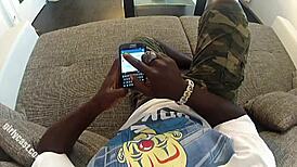 Anna's First Big Black Cock via Facebook, Wow!