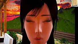 My New Family 96: Brunette With Small Tits In Erotic Hentai