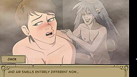 Horny mermaid wants to fuck teen's big virgin ass!