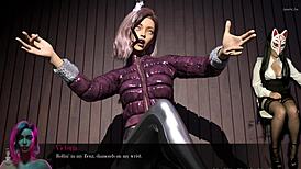 Femdom Mistress In Heels Plays Sex Game, Upskirt Big Tits Exposed!