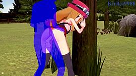 Serena and bea saito and the old man intense sex - pokémon hentai