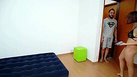 I met a muscular Latina friend and what happened next