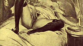 Detailed Vintage Erotic Animation Featuring Antique Characters In Retro Hentai Style