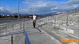 flashing panties at olimpic park sochi 2014