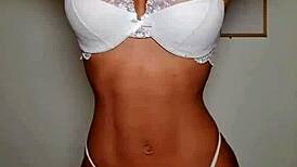 briana banderas showing off her big ass and tits in lingerie 😍