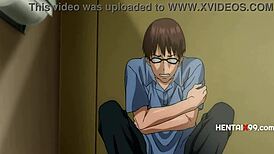 Girlfriend Takes Cum from Friends in Uncensored Hentai