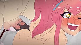 i fucked that pink-haired girl with my hentai penis extender, oh man