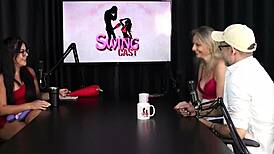 Does aline fischborn give blowjob to flavio paiva in sheer red?