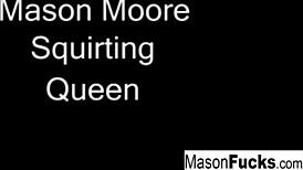 Busty Mason Moore lets loose with wild squirts everywhere