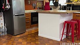 Evil cheating wife sent this kitchen sex clip in divorce e-mail