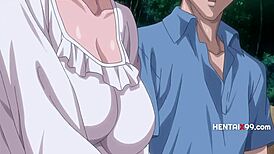 Girlfriend Takes Cum from Friends in Uncensored Hentai