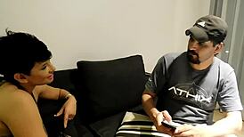 terrible whore maid gets fucked in group sex part one