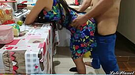 omg, hijastra stuck cooking alone, but padrastro keeps touching her everywhere! 😳