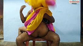 Hot XXX Cheating Wife Fucked Hard by Indian Maid in Close-Up Action!