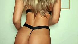 briana banderas showing off her big ass and tits in lingerie 😍