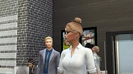 Uh, I think Sims 4 office got wild with group banging outside