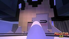 Old Video Reunion in Minecraft with Anime Characters and Big Tits!