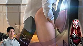 Playing Apocalust 6 and jerking to hot porn game