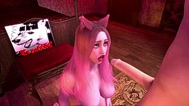 can you watch this cat cosplay 3d hardcore scene