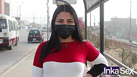 Peruvian prostitute GinezFlowrs tries her first black cock