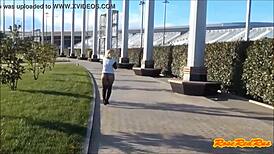 flashing panties at olimpic park sochi 2014