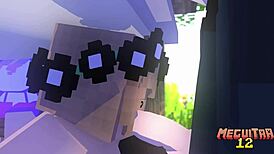 Old Video Reunion in Minecraft with Anime Characters and Big Tits!