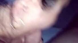 Teen gets a blowjob from a young woman