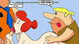 Flintstones Cartoon Family Engages In Wild Hentai Orgy With Pussy Play