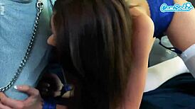 Camsoda tiny teen crushed with creampie by huge black cock in garage