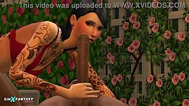 黑爱和Ulrikefaust在模拟人生4狂野做爱！