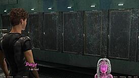 Wow, first kiss with redhead Haylee in space adventure 33! 😍