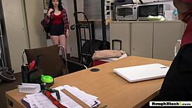 White Hottie Bent Over for Director’s Deep Drill