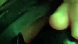 She uses toys in all her holes for solo fun