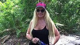 Pussy Play In Park With Kelley Cabbana