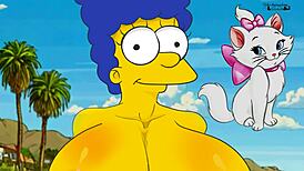 Hey, check Marge Simpsons in sexy 3D cartoon porn 2025! 😍