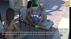 wife and stepmother play a game together