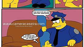 História Em Quadrinho Pornô - Simpsons Cartoon Paródia Sexo Policial! 😂