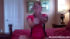 I got caught jacking off to my hot neighbors with humiliating femdom instructions.