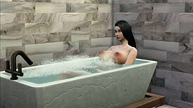 哇，偷窥孕妇继妹洗澡瞬间超刺激！