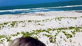 teasing a stranger leads to unexpected anal creampie in public